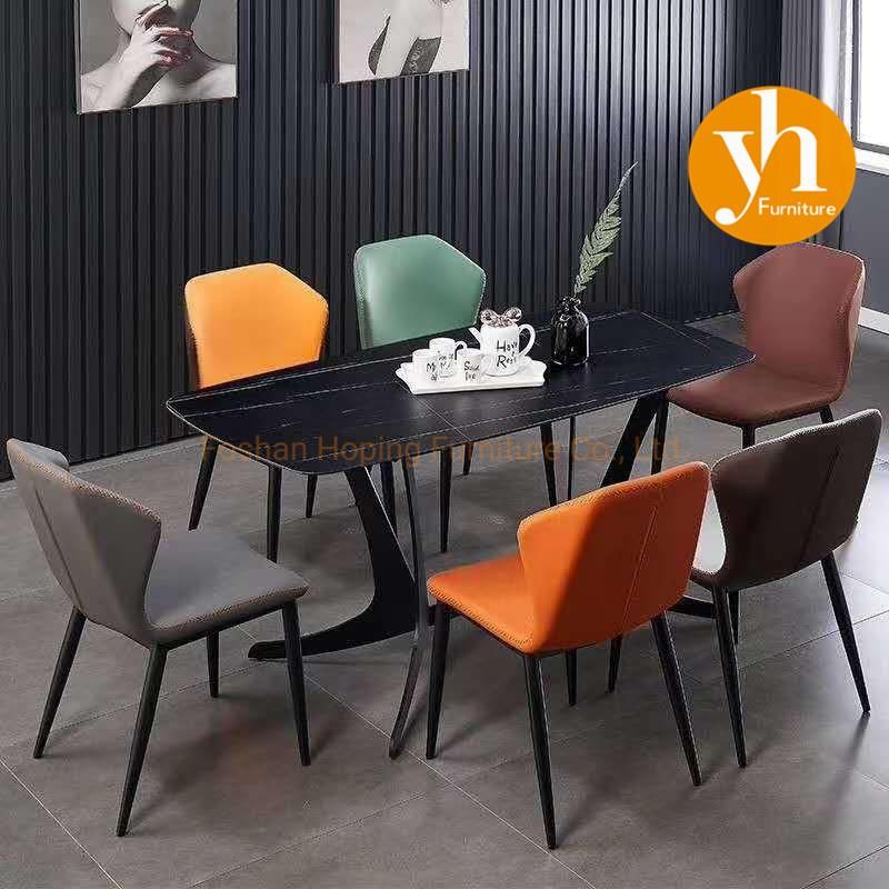 Modern South Africa Dining Table Set Breakfast Table Home Furniture Dining Table with MDF Top Steel Tube Leg Kitchen Dining Table & Chair