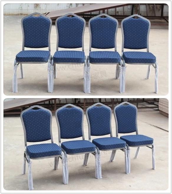 Stacking Aluminum Metal Hotel Restaurant Wedding Chair Yc-Zl10-01