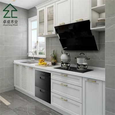 I Style MDF Faced PVC Kitchen Cabinet with Handle