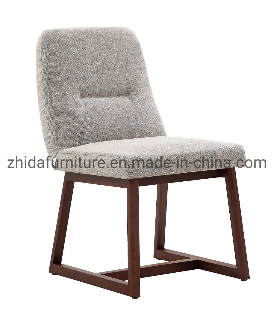 Chinese Home Furniture Manufacturer Dining Furniture Fabric Upholstery Solid Wood Leg Hotel Modern Restaurant Furniture Dining Chair