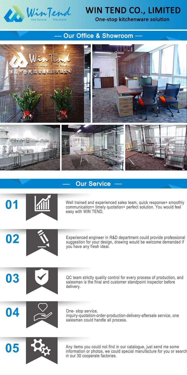Factory Stainless Steel Hotel Service Transport Trolley for Stock Pot