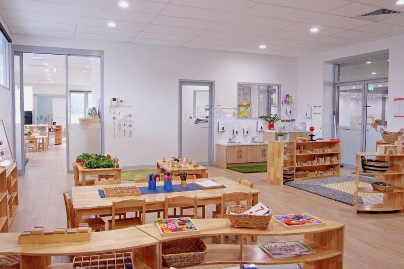 Natural Wood Theme Kids Classroom Furniture, Kindergarten Furniture Preschool Equipment Supply for Australia