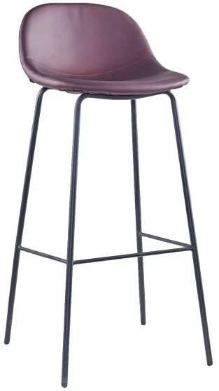 Modern Chinese Furniture High Back Black Metal Frame Bar Chair