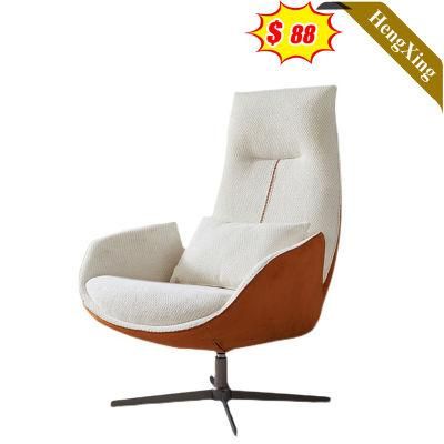Modern Wholesale Hotel Living Room Furniture White Egg King Sofa Chair with Armrests