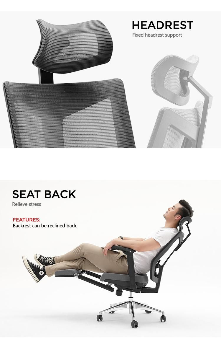 BIFMA Luxury Modern Office Furniture Swivel Ergonomic Mesh Computer Chair