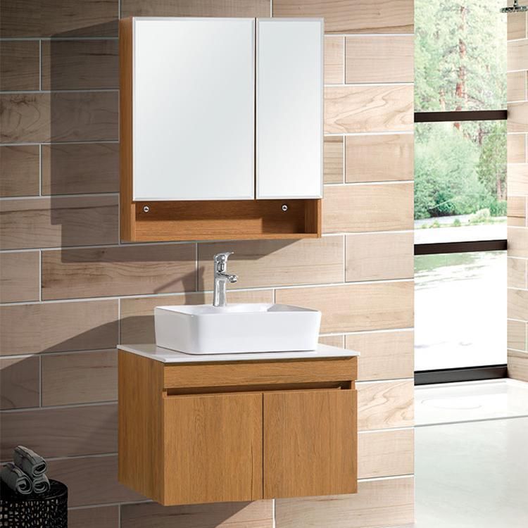 High Quality Bathroom Cabinets Made in China Modern Simple Design Gray Glossy Bathroom Cabinet