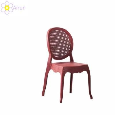 China Factory Wholesale Chair Manufacturers Garden Cafe Restaurant Dining Plastic Chairs with Retro Mode