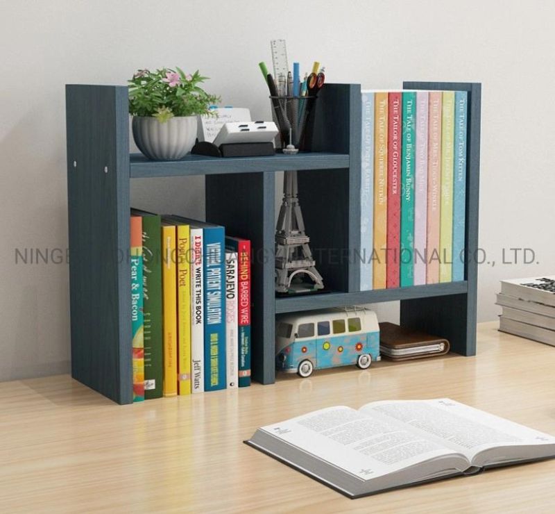 Customized Wooden Desk Organizer Bookcase Bookshelf