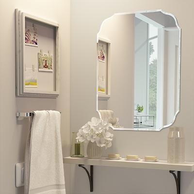 Unique Design Diamond Shape Bathroom Furniture Home Decoration Beveled Mirror with Good Service