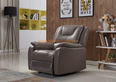 Modern Luxury European Style Full Leather Top Grain Fabric PU PVC 1+2+3 Seater Living Room Electric Recliner Sofa Set