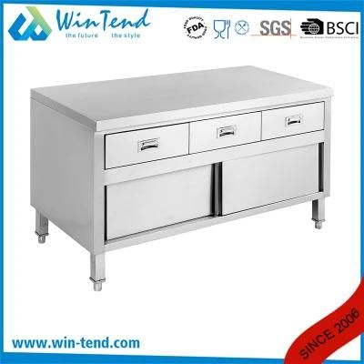 Customized Stainless Steel Kitchen Furniture Kitchen Cabinet with Drawers