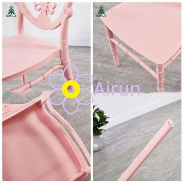 Stacked Colorful Modern Pink Dressing Chair Cafe Restaurant Events Plastic Dining Chair