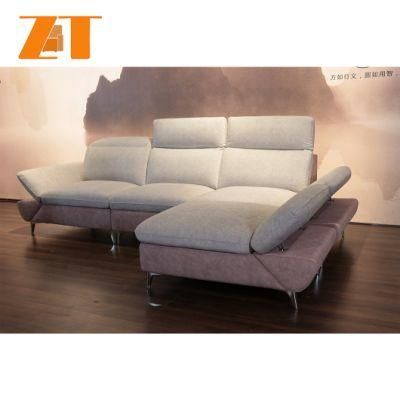 Luxury Modern Home Furniture 4 Seater Couch Wood Recliner Living Room Furniture Fabric Sofa Best Sofa Set