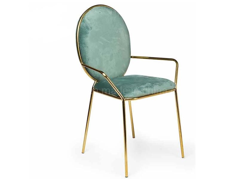 2020 Wholesale Modern Furniture Green Fabric Upholstered Dining Chair