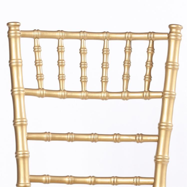 Hotsale Solid Wood Gold Color Chiavari Chair for Rental
