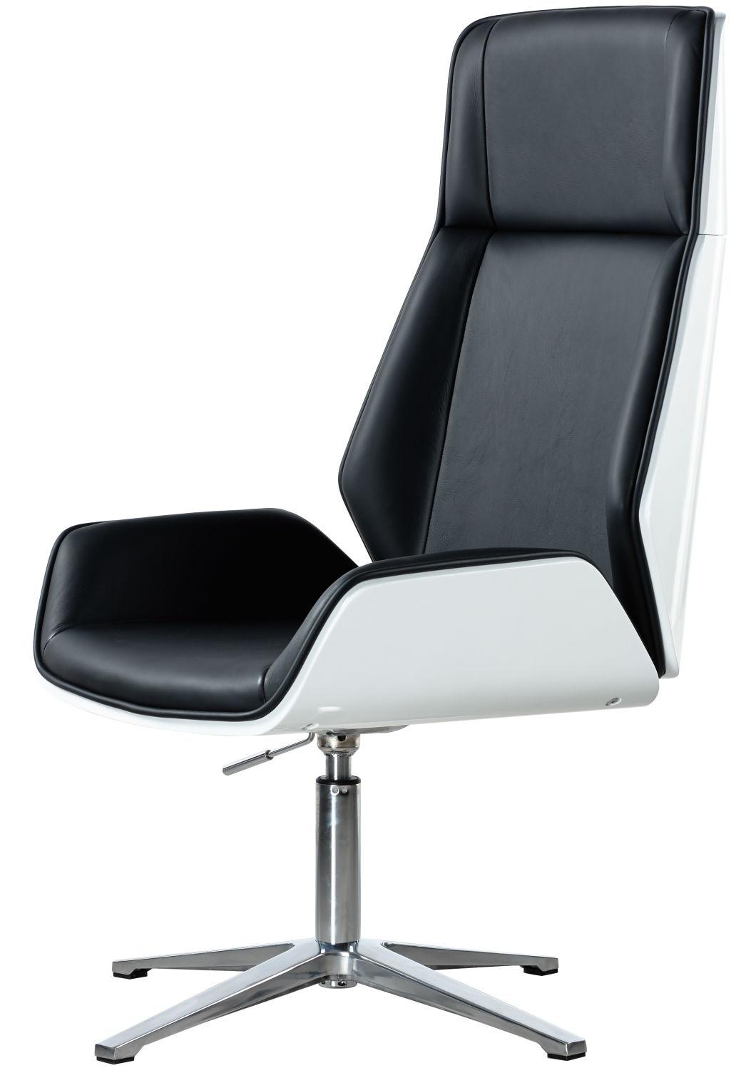Modern Designer Swivel Office Meeting Chair with Stainless Steel Base