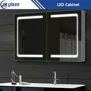 LED Backlit Mirror Bathroom Wall Mounted Illuminated Mirror with Dimmer and Anti-Fog
