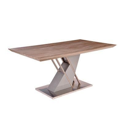 Hot Sale Room Furniture Modern Square Dining Table with MDF Base