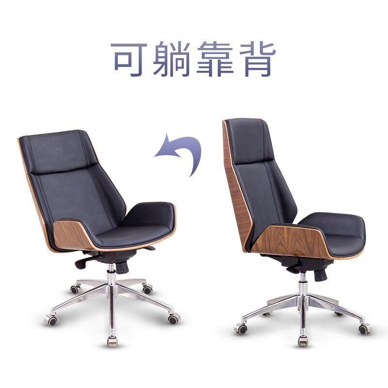 Modern Executive Wooden Office Leather Boss Chair Geninue Leather Executive Chair