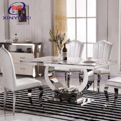 Wholesale Modern Design Stainless Steel Tea Coffee Marble Top Center Table