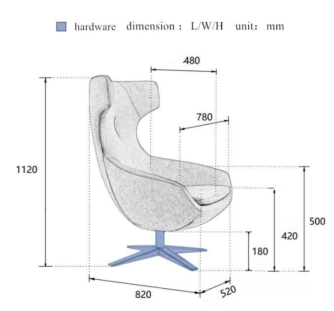 Modern Leisure Office Living Room Furniture Classic Designer Lounge Comfort Chair