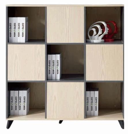 Home or Office Furniture Display Shelf Flexible Combination Modern European Style Movable Wood Bookcase