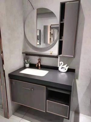 Simplicity Bathroom Cabinet with LED Vanity Mirror, Wall Mounted Sink Cabinet