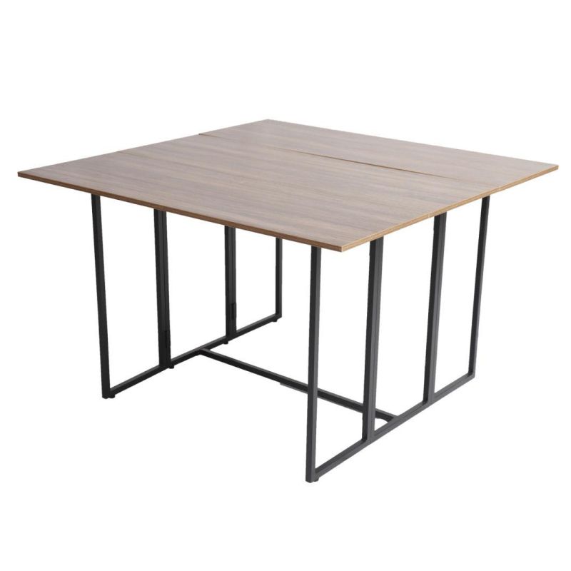 Modern European Design Modern Rectangle Computer Table Extendable Folding Dining Table