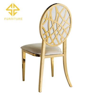 New Design Stainless Steel Wedding Hotel Banquet Chair