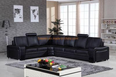 Modern Spanish Home Furniture Living Room Top Grain Leather 7 9 Seater L Shape Corner Sectional Sofa