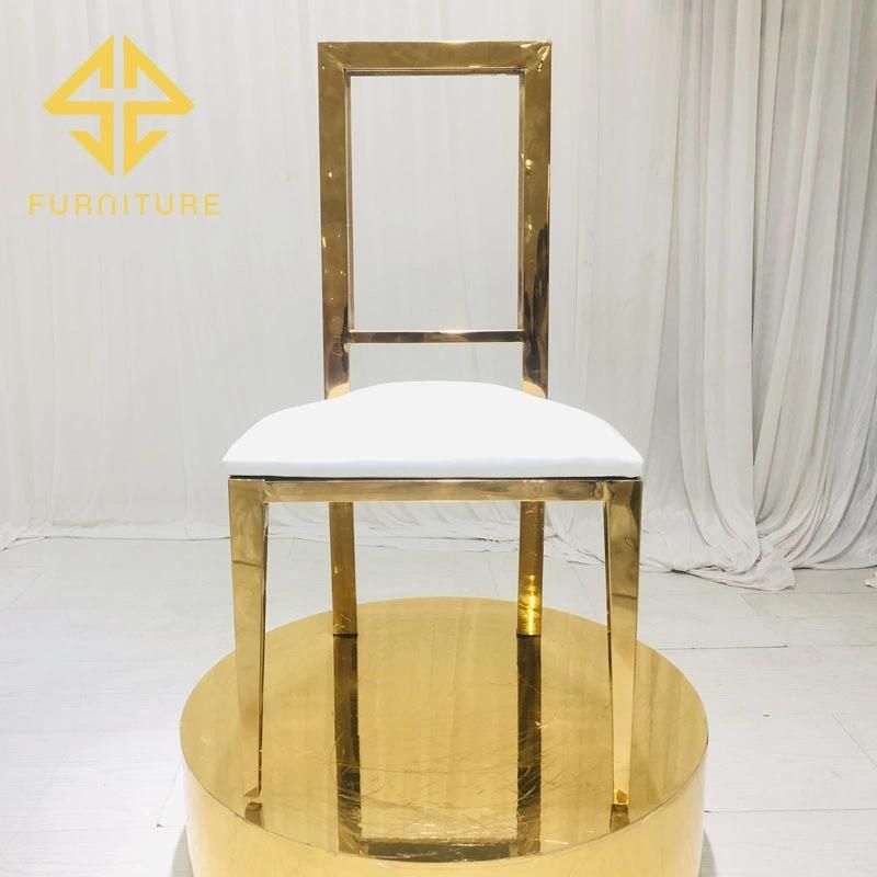 2021 Luxury Event Hotel Wedding Stainless Steel Chairs