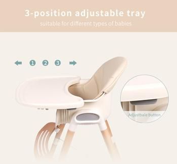 2022 Safety Hot Selling Baby Wooden Chair Baby Wooden Feeding Table Child Baby Safety High Chair Seat Baby Sitter