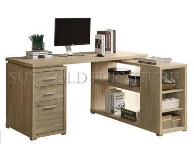 Good Quality Wooden Office Computer Desk with Side Table (SZ-OD463)