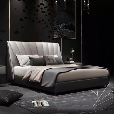Modern Minimalist Double Bed Master Bedroom 1.5m European Leather Art Single Storage Bed
