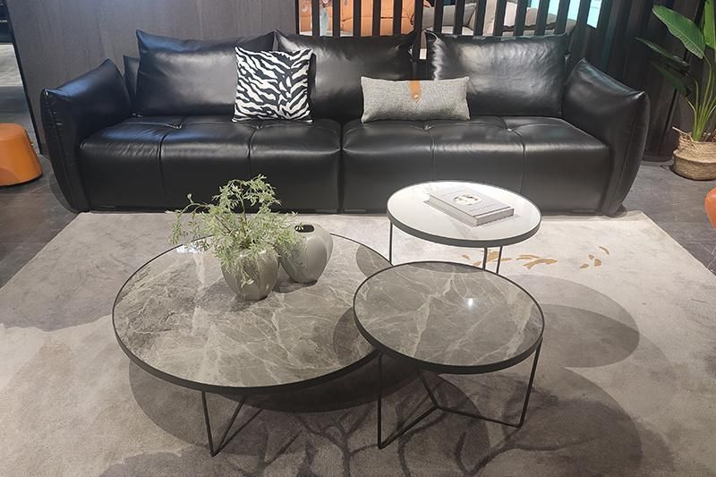 Metal Home Furniture Contenporary Round Coffee Table for Living Room Sofa