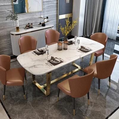 Luxury Modern Style Dining Table with Chair for Home Furniture