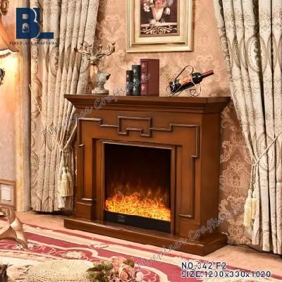 Home Heating Wood Electric Fireplace Mantel Living Room Furniture for Home Decoration with Wood Pellet Stoves