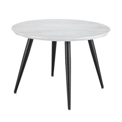 2022 Top Quality Luxury Hotel Restaurant Small White Round MDF Dining Table