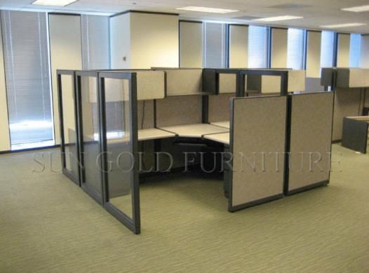 Made in China MDF High Partition Commercial Workstation Desk (SZ-WS165)