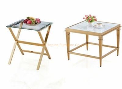 Hotel Small End Table Rectangle Living Room Marble Coffee Table Tea Table