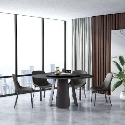 Hot Selling Home Furniture Simple Modern Style Sintered Stone Round Dining Table