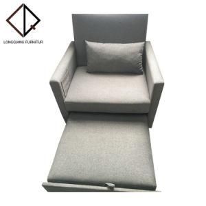 Adjustable Length of Fabric Armchair Lazy Sofa Bed Recliner Furniture
