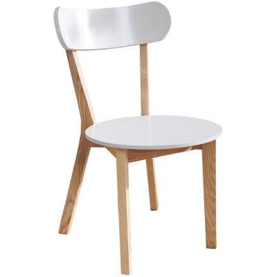 Wholesale Restaurant Cafe Lounge Dining Chair Wooden Round Seat Solid Wood Dining Furniture
