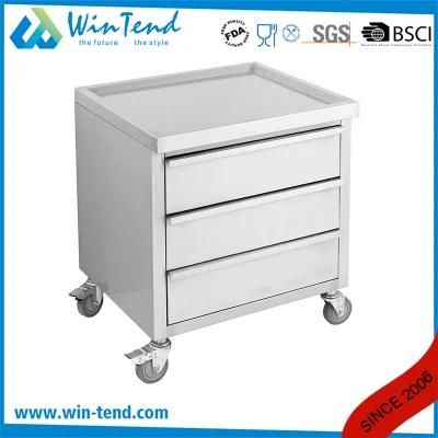Movable Drawer Cabinet with 4 Wheels for Commercial Kitchen Using