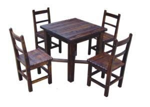 Chinese Modern Solidwood Table and Chair Restaurant Set