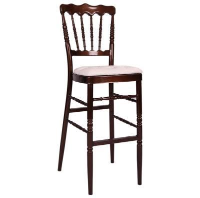 Hotel Chair Specific Use White Wooden Bar Stool Chiavari Chair