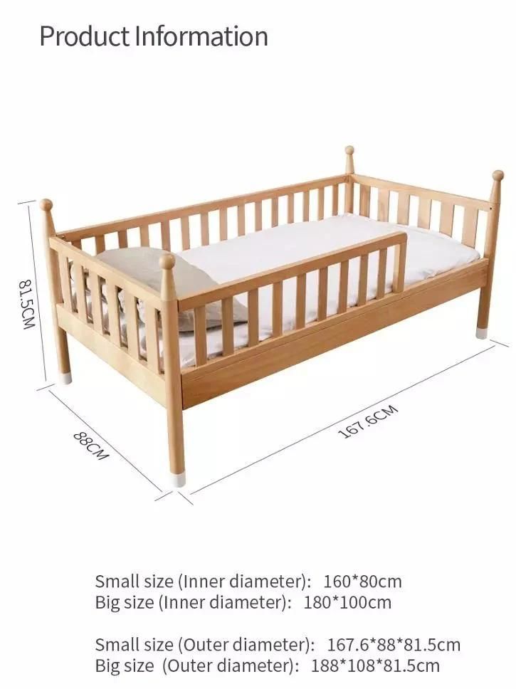 Classic Design Multifunction Wooden Children Bed