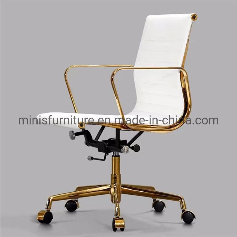 (MN-OC288) White Leather High Back Visitor Non-Movable Meeting Chair Furniture