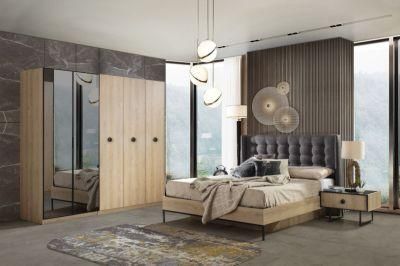 Nova Modern Wooden Bedroom Furniture Big Space Storage Bed King Bed