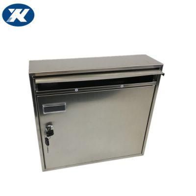 Modern Postbox Metal Mail Letter Box Stainless Steel Wall Mounted Mailbox